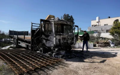 Police officer questioned after two Israeli settlers shot during West Bank riot in Arab village