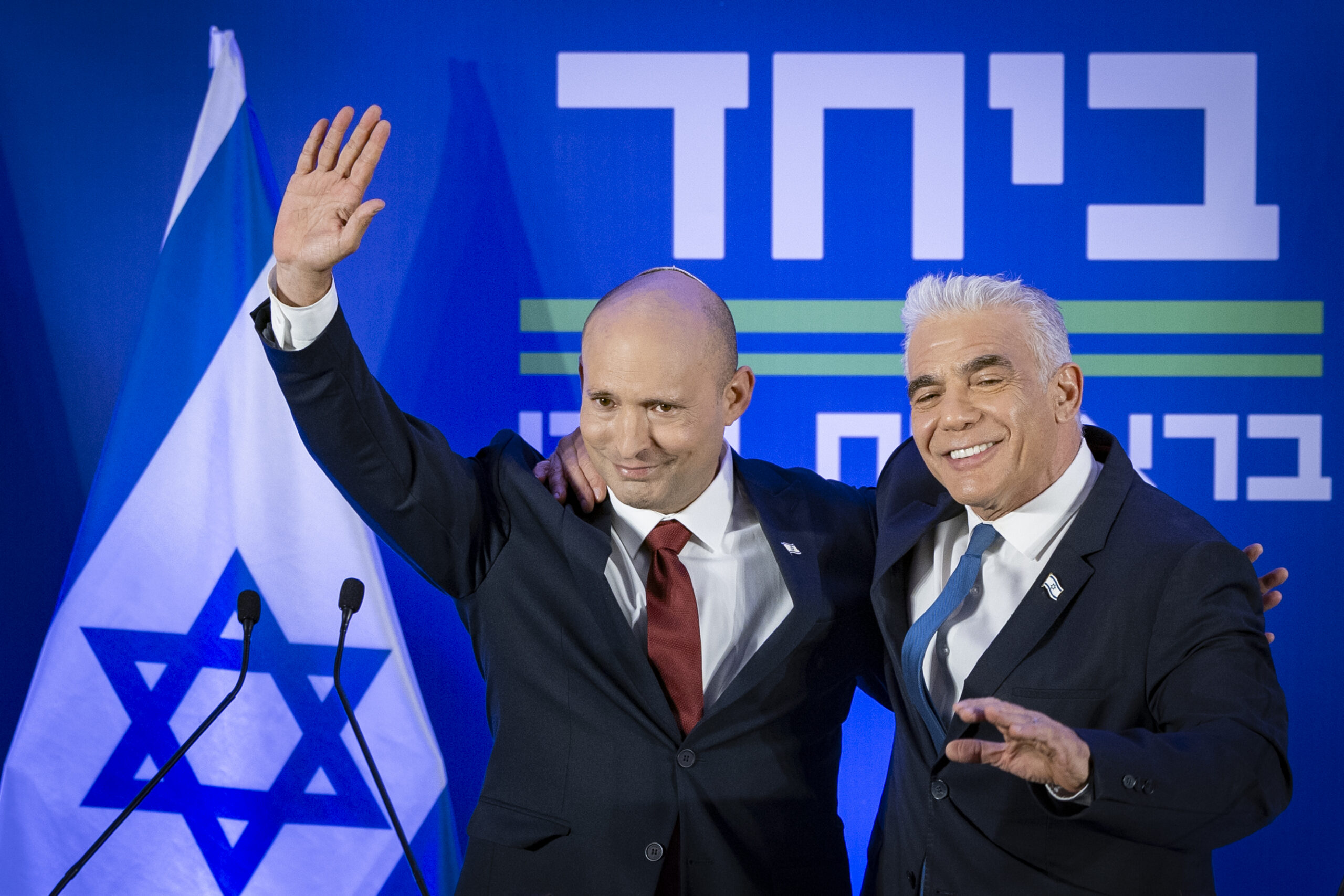Naftali Bennett, Yair Lapid announce Knesset run ‘Together’