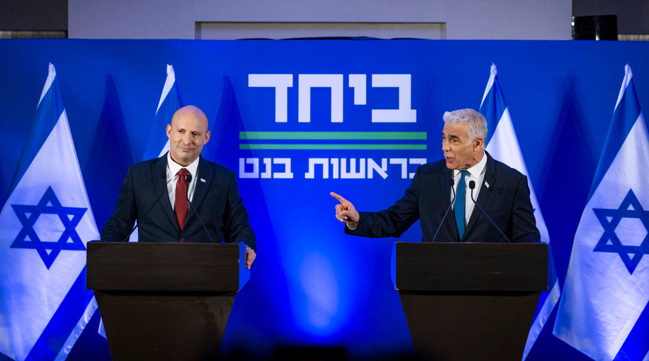 Seismic shift in Israeli politics as opposition leaders Lapid and Bennett form joint party