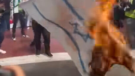 ‘Examine their ties to Iran and Hezbollah’: Moroccan lawyer files complaint over Israel flag burning in Rabat