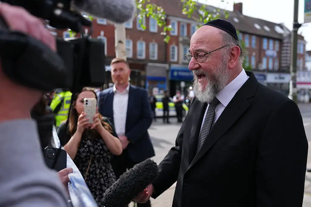 Two people were attacked because they were visibly Jewish, says Chief Rabbi