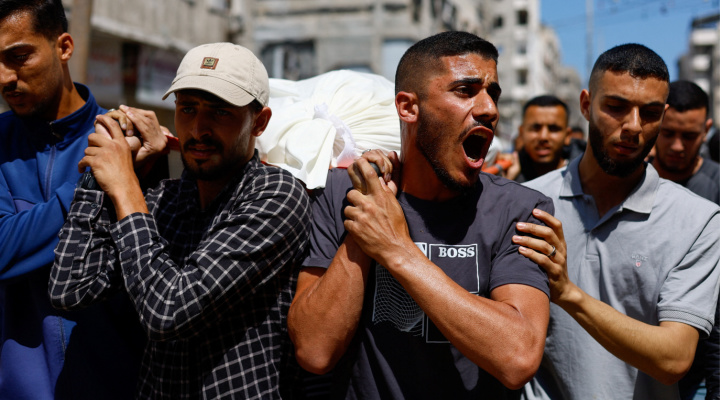 Palestinians Mourn Hamas Terrorist Chief Killed in Israeli Strike