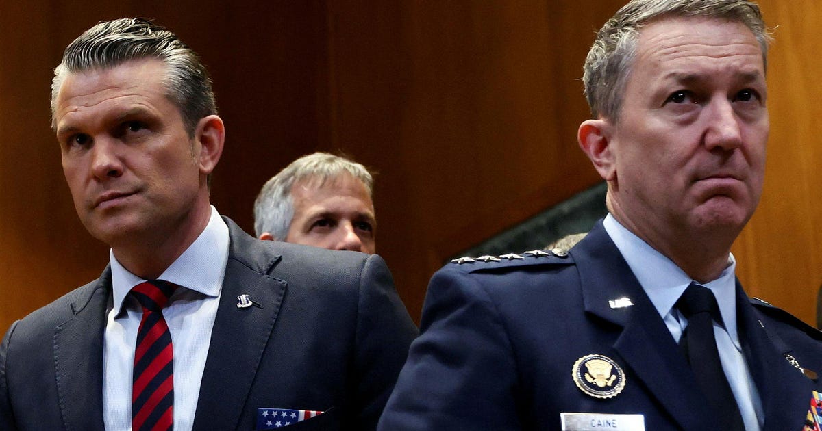 U.S. Defense Secretary Hegseth tells Congress Trump has Iran escalation plan