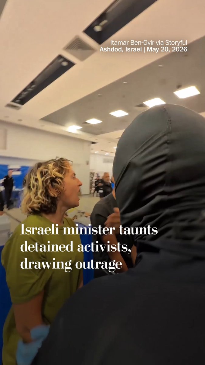 Israeli Security Minister Itamar Ben-Gvir posted a video in which he gloats over zip-tied activists detained from a flotilla headed for Gaza, provoking outrage, including from allied governments. Read more: 