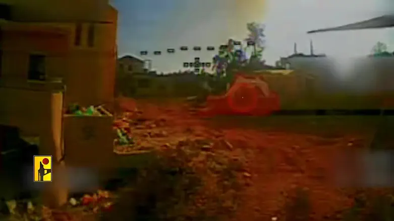 Hezbollah reveals: Footage from the impact angle