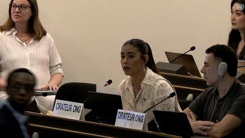 ‘Please look at me’: ex-hostage confronts UN official over silence on Hamas sexual violence