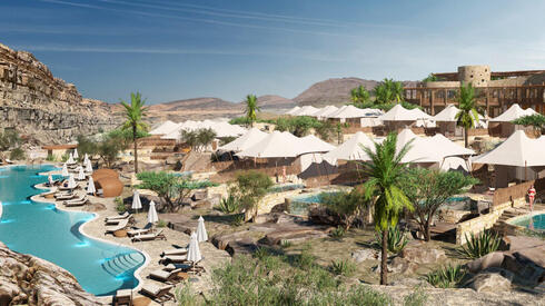 Isrotel unveils massive hotel expansion with suspended pool in Eilat, glamping at Ramon Crater