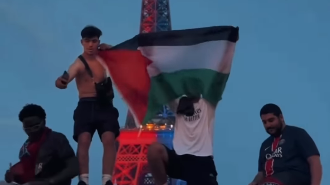 Palestinian flags wave as PSG celebrations descend into riots, hundreds arrested in France