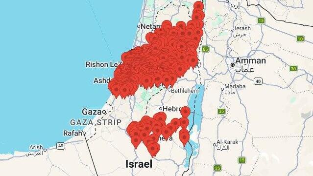 Iran launches missile barrage at central, southern Israel impact reported in West Bank