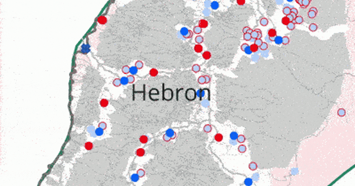 103 nails on the map: How Israel’s government is burying the two-state solution