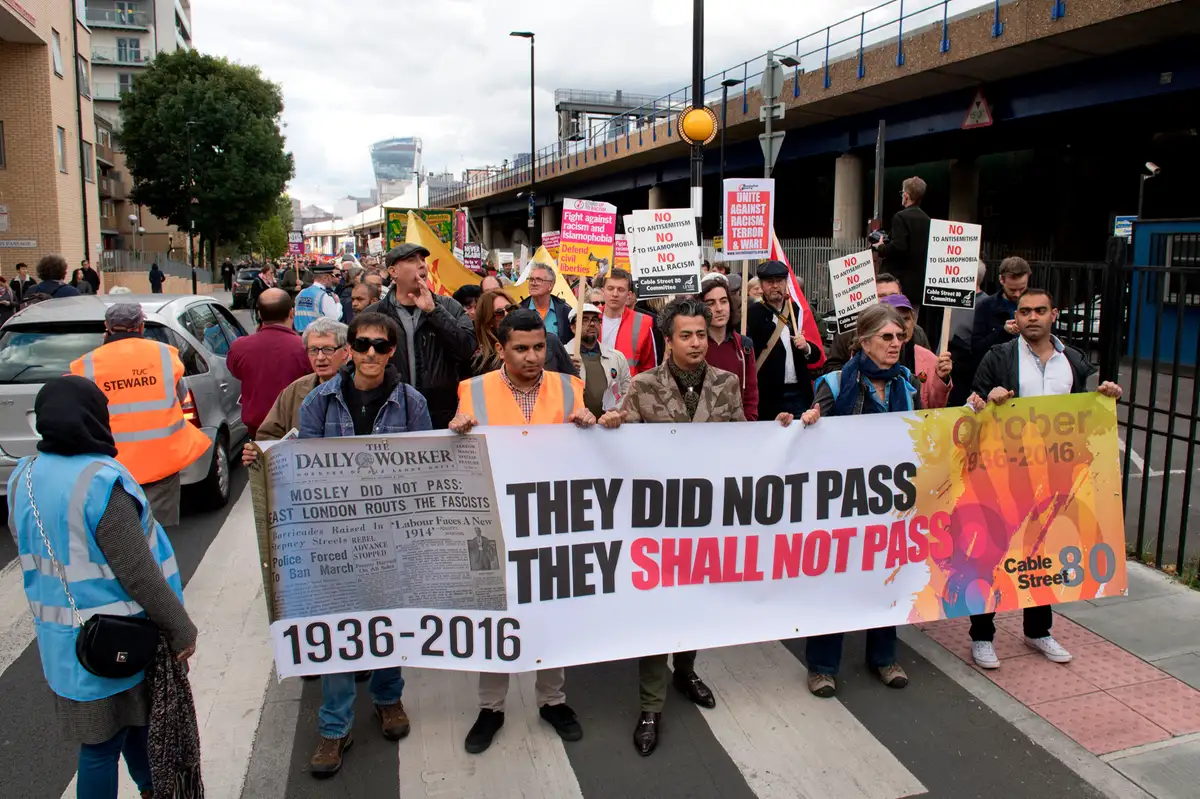 Unite claims it erroneously erased Jews from its Cable Street anniversary event