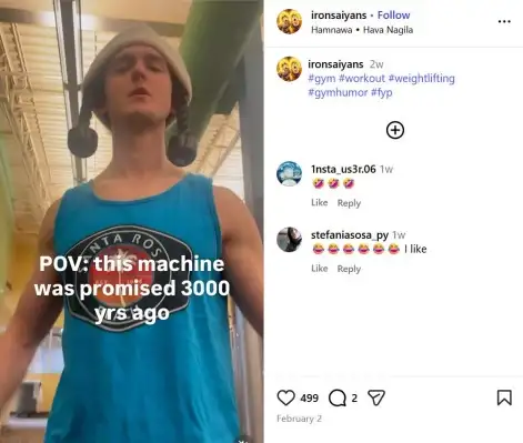 Gym-goers mock Jews in sick social media trend and joke their equipment was ‘promised 3,000 years ago’