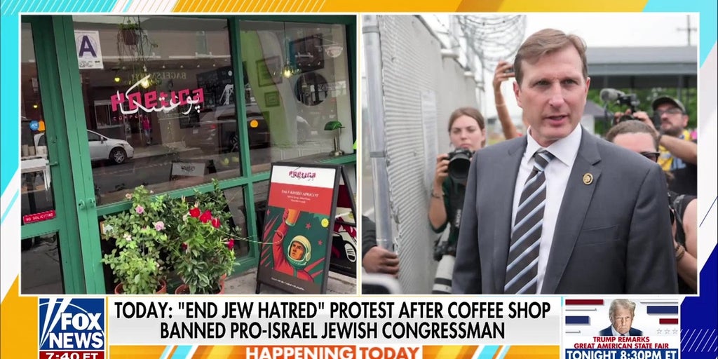 Pro-Israel congressman banned from Brooklyn coffee shop | Fox News Video