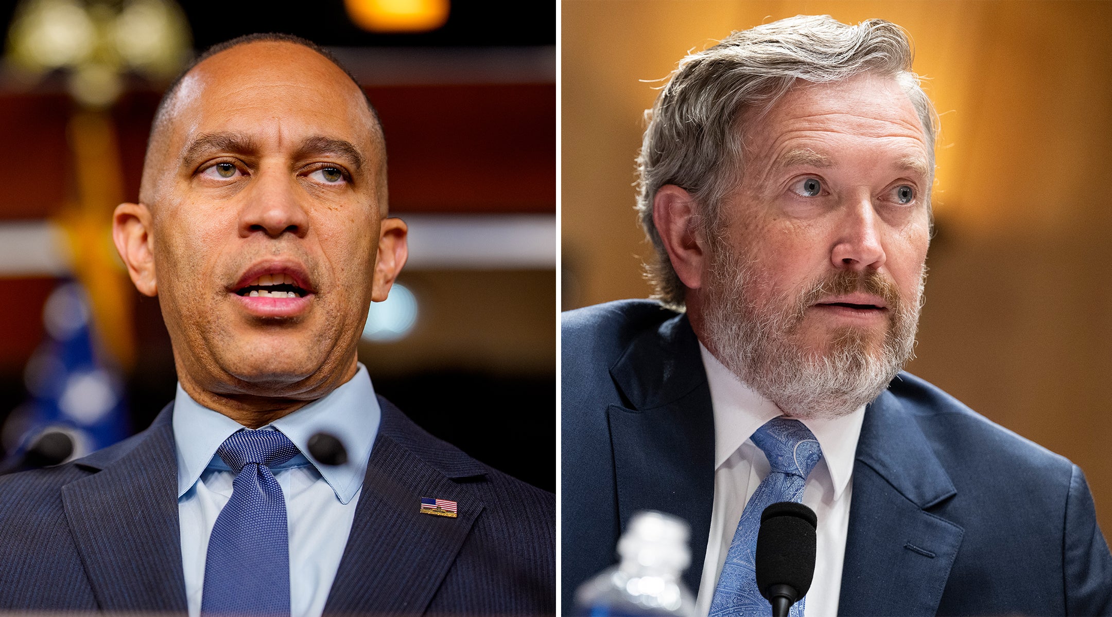 Jeffries opposes Massie bid to cut military aid to Israel, but says ‘change in direction is needed’