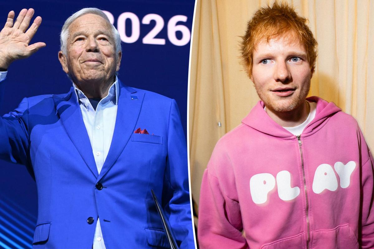 Robert Kraft donating $2 million to Palestinian relief efforts as Ed Sheeran, Macklemore feud rages on