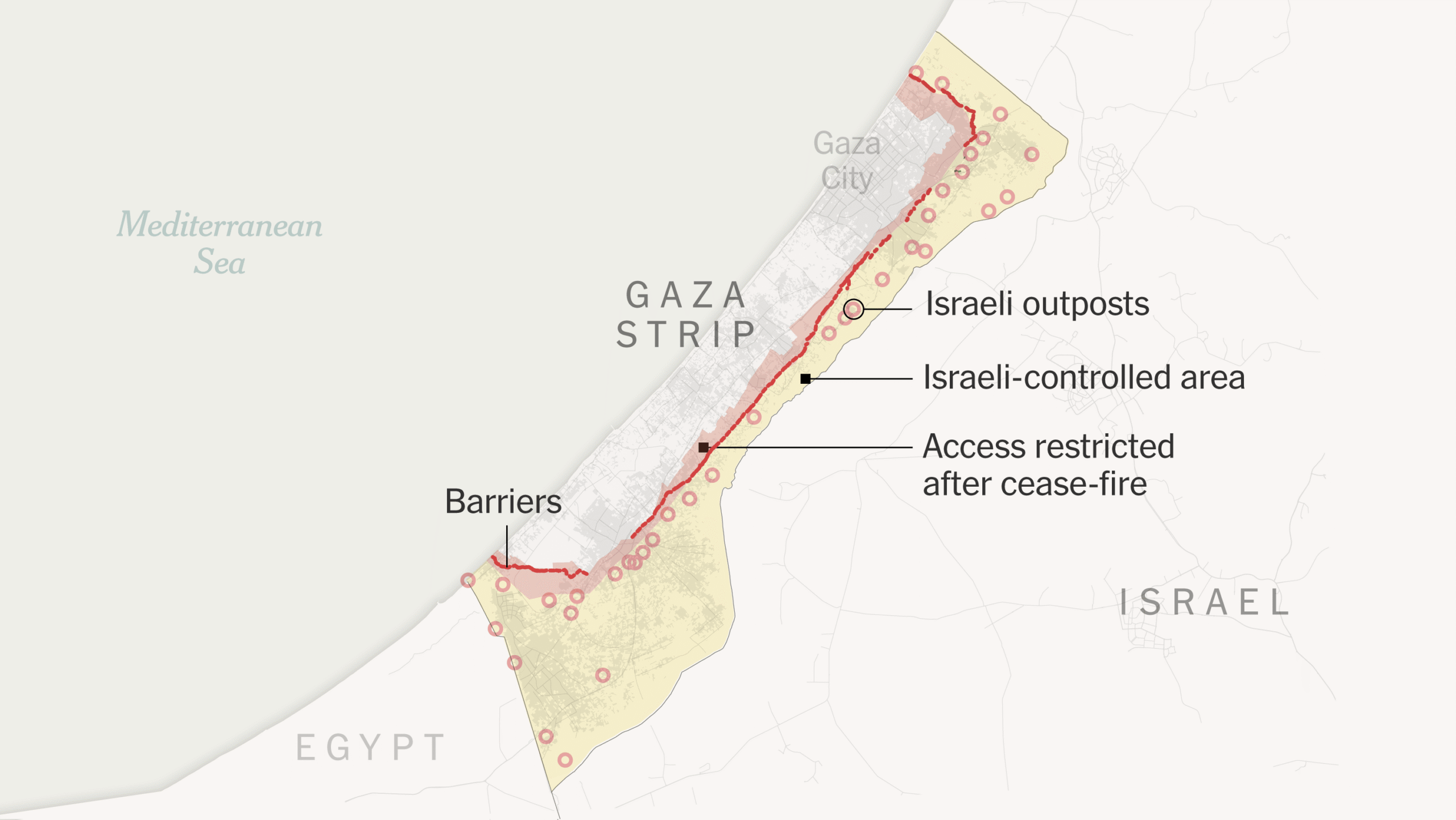 How Israel Has Taken Over More of Gaza Despite the Cease-Fire