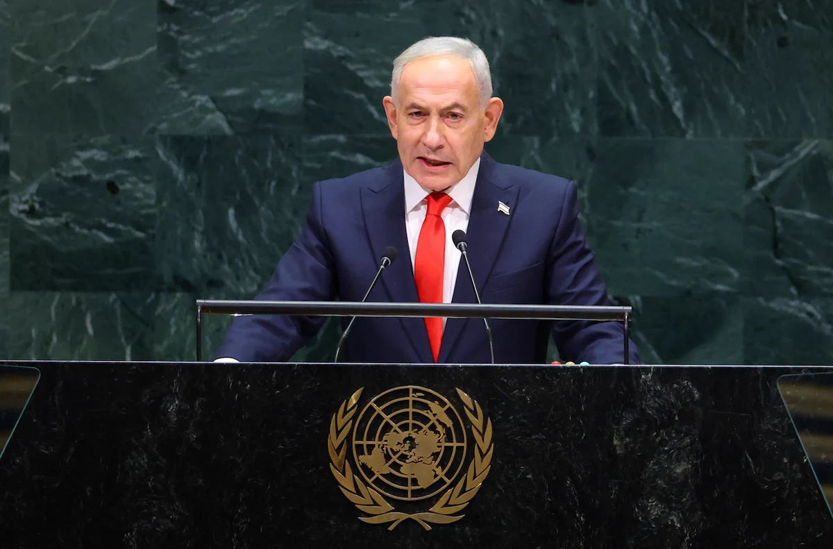 In a speech before the United Nations General Assembly, Israeli Prime Minister Benjamin Netanyahu dismissed world leaders who criticized U.S.-Israeli attacks on Iran as “hypocrites” and “liars.” And, he vowed, Iran’s “evil regime” would soon fall. 