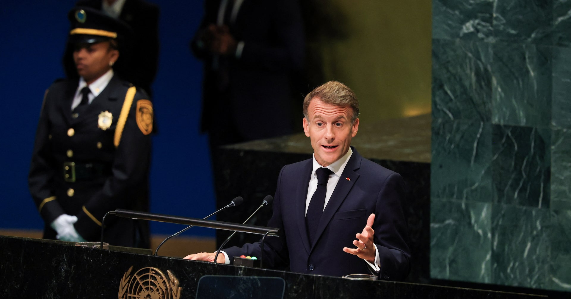 In UN farewell, Macron denounces Trump’s Gaza diplomacy as spectacle of shame