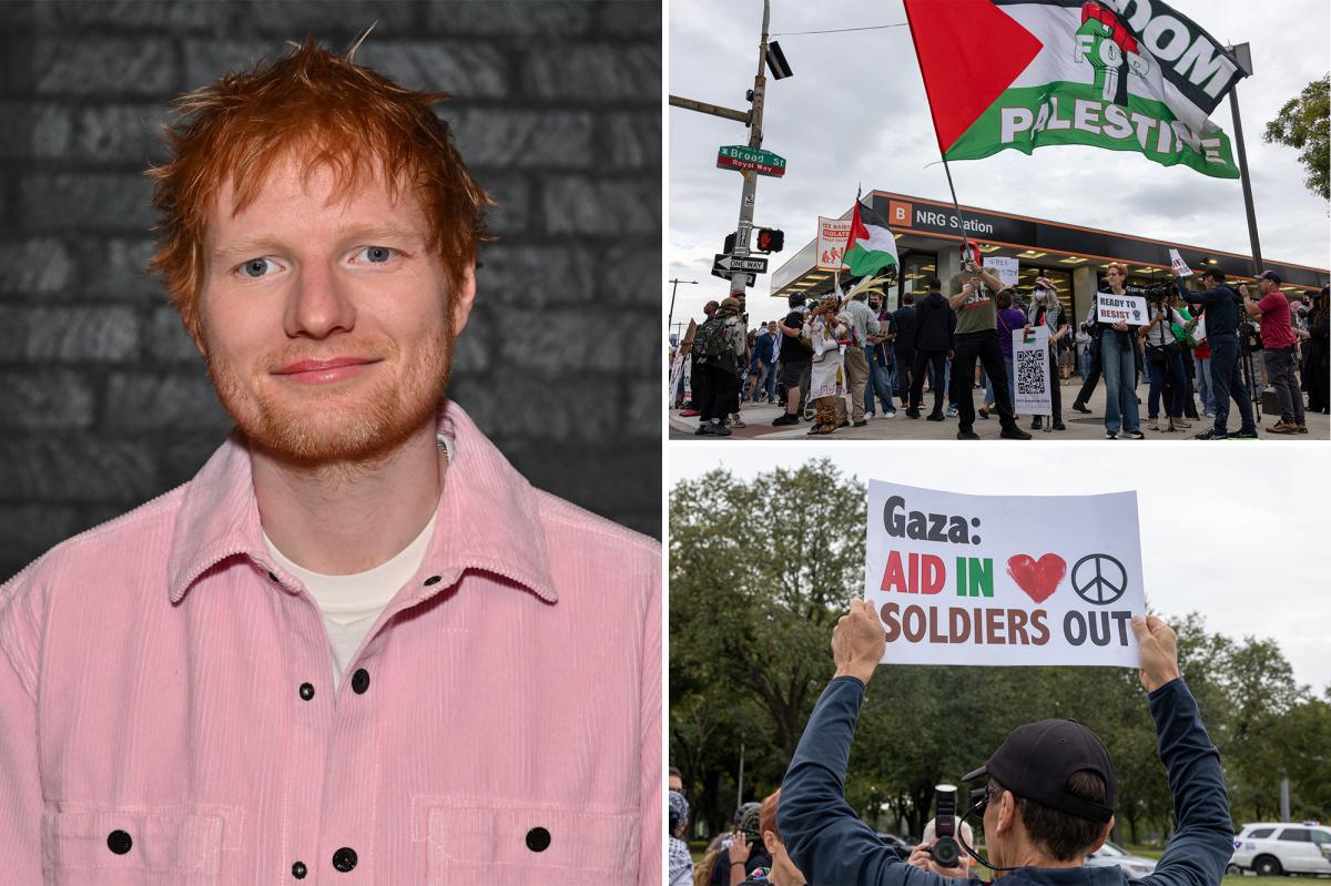 Protesters gather in Philly ahead of Ed Sheeran’s first concert since Macklemore kicked off tour
