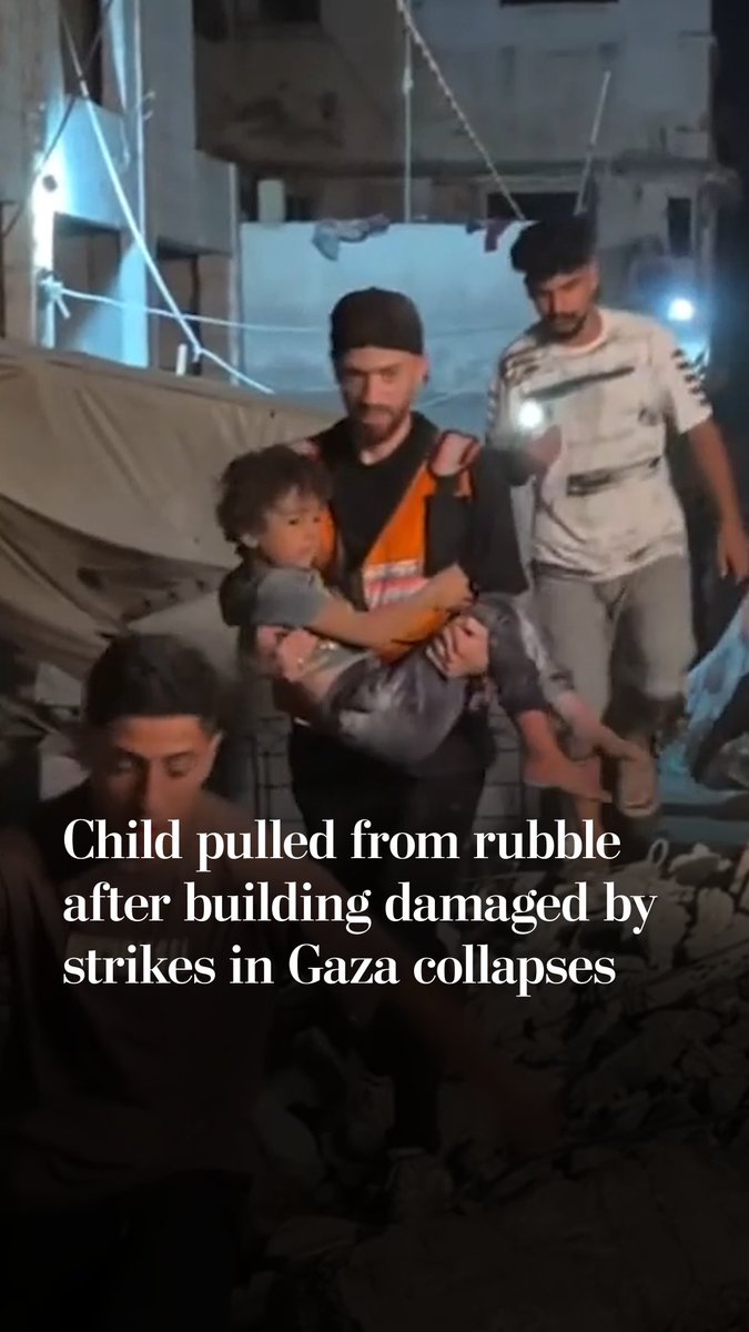 A building damaged by Israeli strikes collapsed suddenly in Gaza City, killing at least 21 people. Over one-fifth of buildings in Gaza assessed by a refugee council in March were not structurally sound, but residents said they had nowhere else to go.