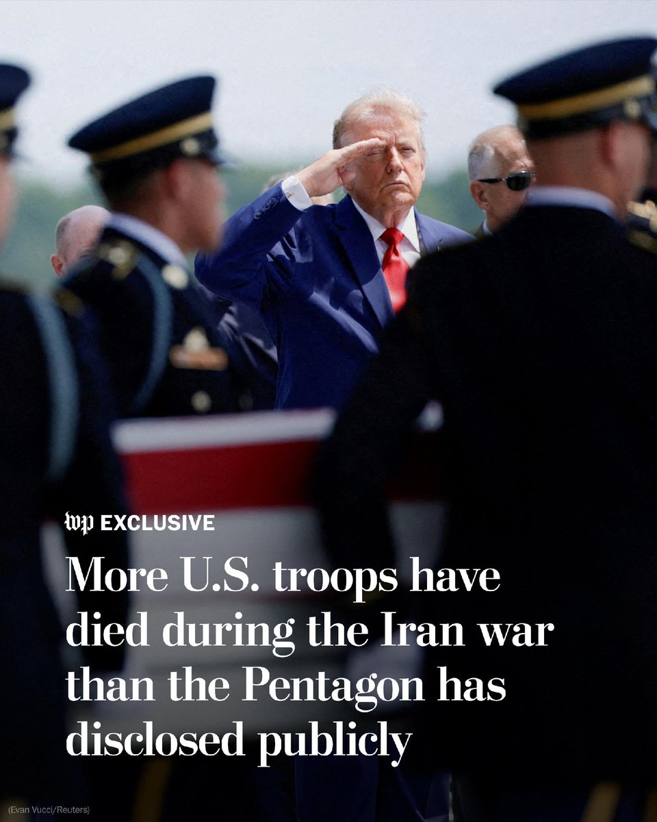 Exclusive: More American service members have died in the Middle East during the ongoing Iran war than the Pentagon has disclosed publicly, according to U.S. officials. Details surrounding the undisclosed deaths remain unclear. Read more: