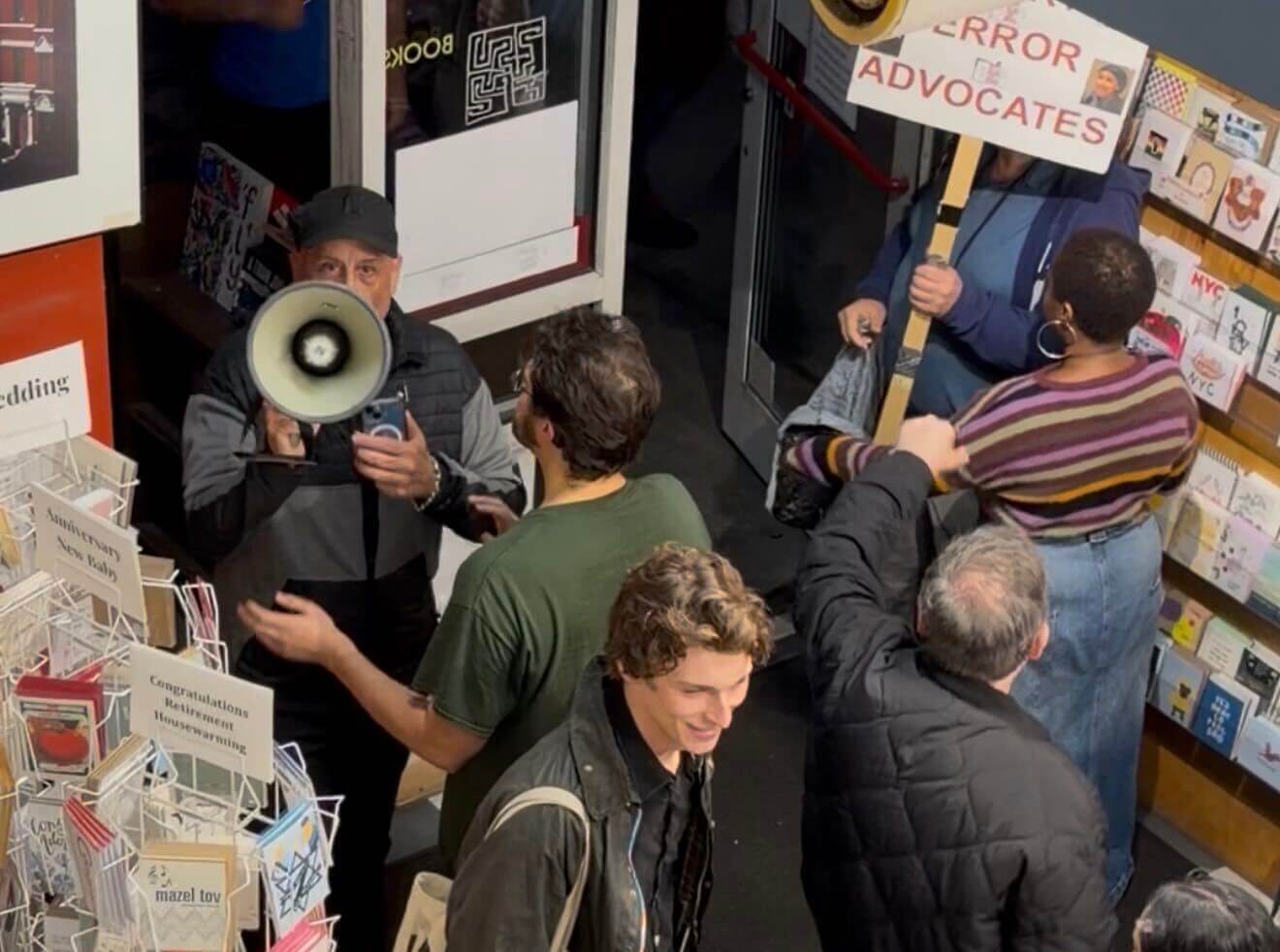 Protesters stormed Mahmoud Khalil’s book release. His Israeli editor confronted them.