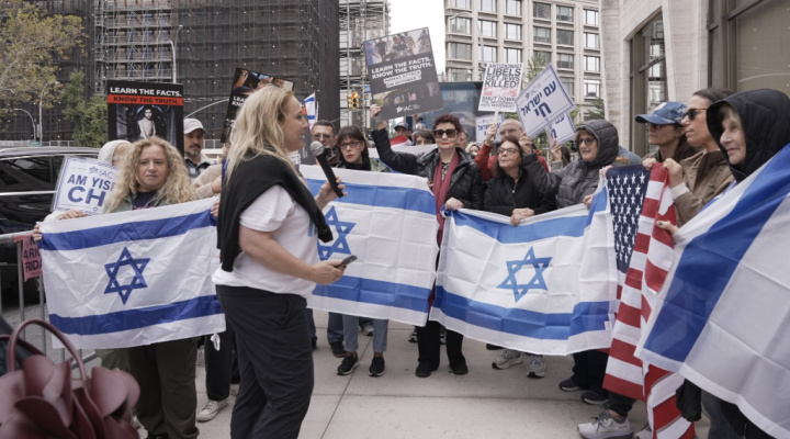 Raw Oct. 7 Attack Footage Shown at Rally Outside US Premiere of Anti-Israel ‘NAZA’ Documentary