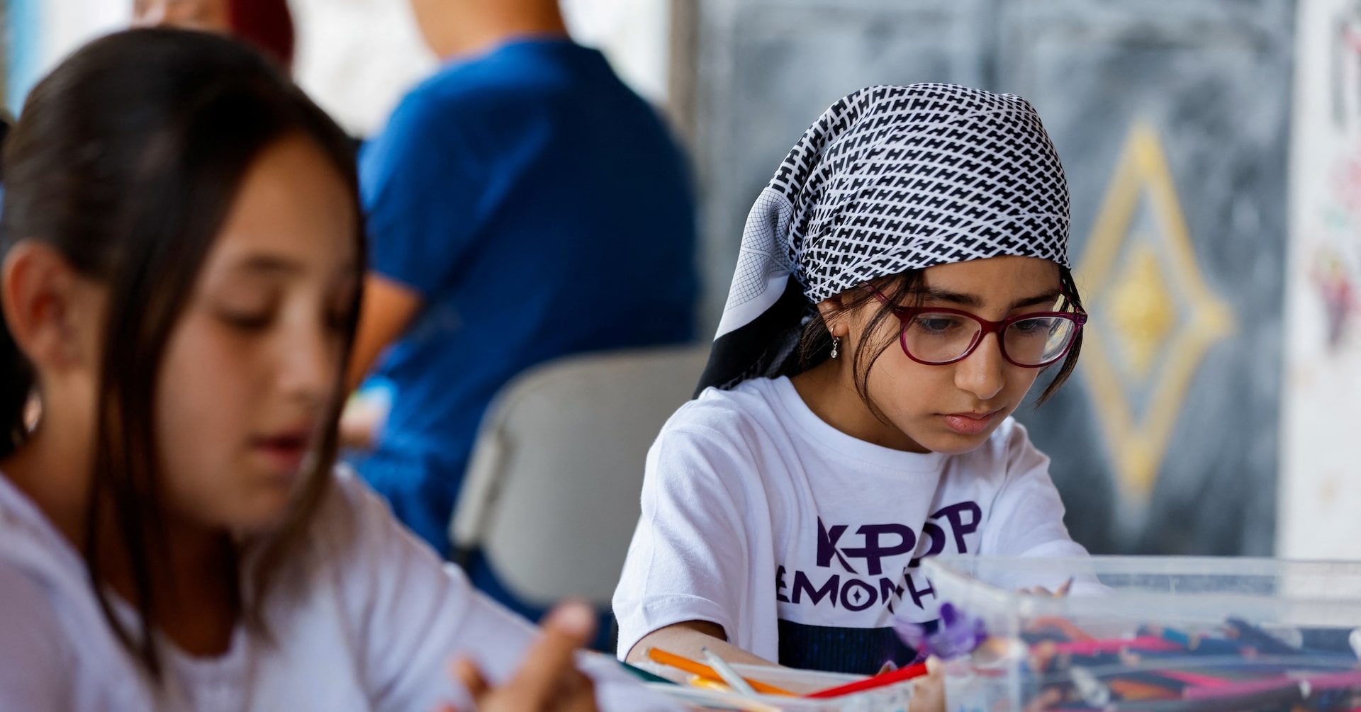 In West Bank art centre, Palestinian children paint hopes beyond checkpoints