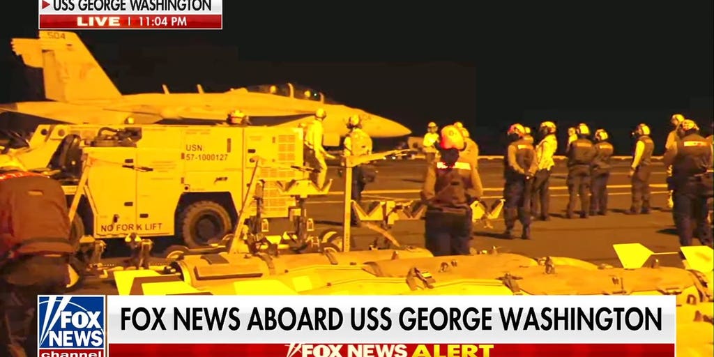 Guided-missile destroyers defend USS George Washington in Middle East | Fox News Video