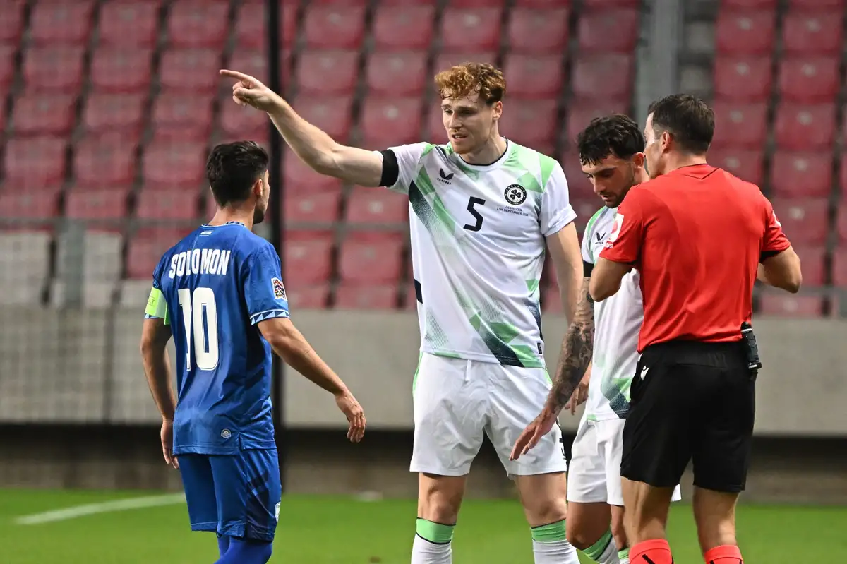 Irish team wore black armbands and snubbed pre-match handshake for Israel fixture