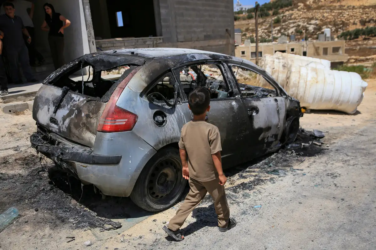 Netanyahu ‘strongly condemns’ West Bank settler violence after overnight riots