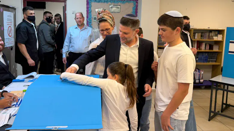 At the voting booth: Smotrich warns against gambling with Israel’s future