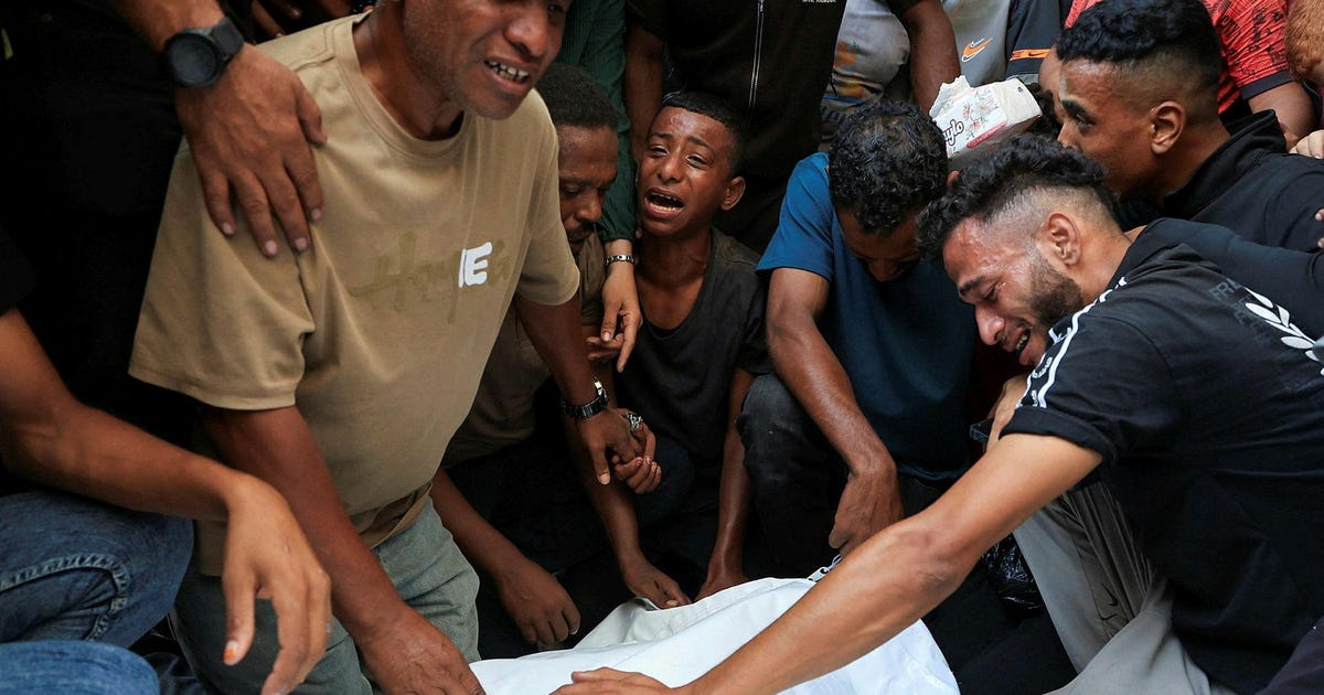 IDF kills five in Gaza Strip; displaced persons camp destroyed in fire