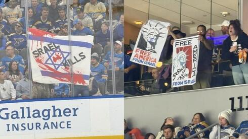 ‘Israel Kills’ banner at St. Louis Blues game sparks outrage as protesters are ejected