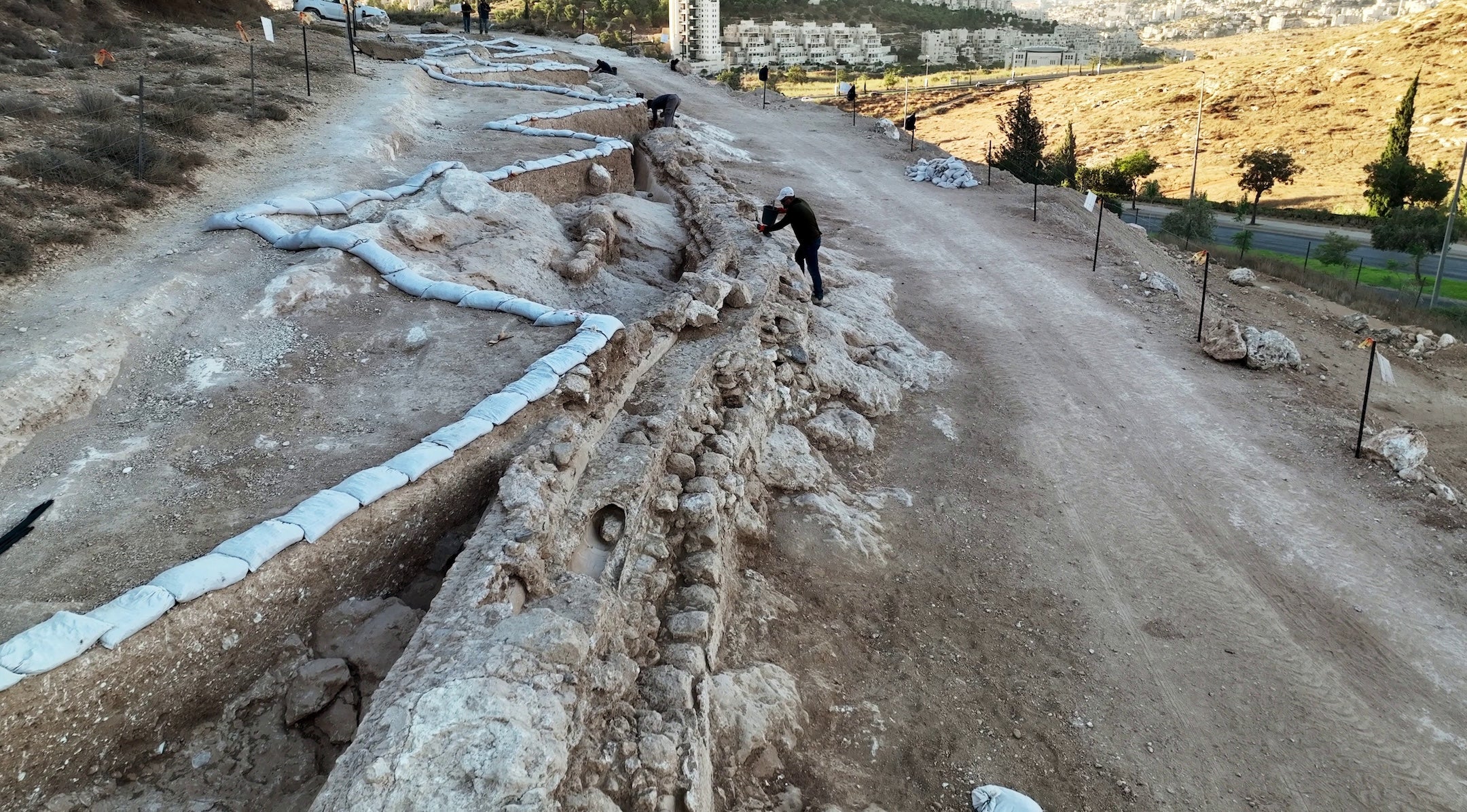 Archaeologists uncover a 300-meter section of ancient aqueduct in Jerusalem