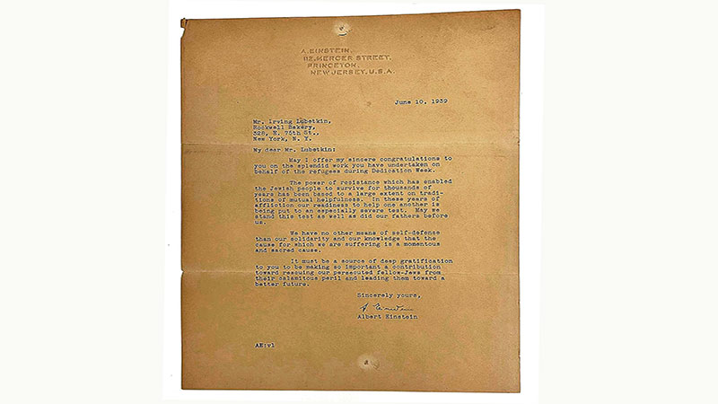 Einstein’s Passionate Plea for Jewish Solidarity
