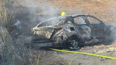 Police shoot at suspected stolen car in West Bank chase driver critically injured in fiery crash