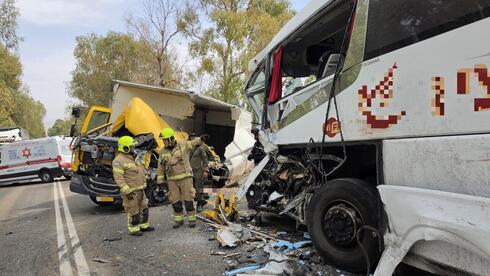 Bus driver killed, 19 injured in truck collision in northern Israel