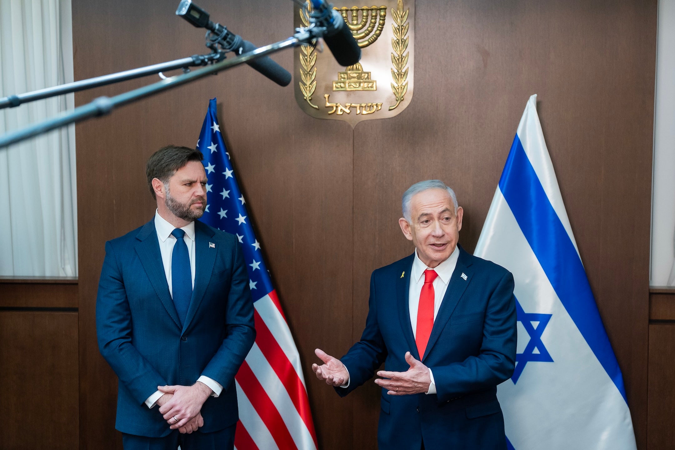 Vance declines to endorse Netanyahu, a day after Trump backs prime minister