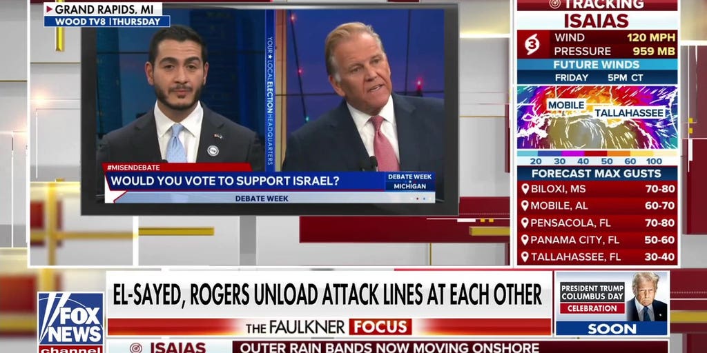 El-Sayed, Rogers’ clash continued off-camera during debate break, moderator reveals | Fox News Video