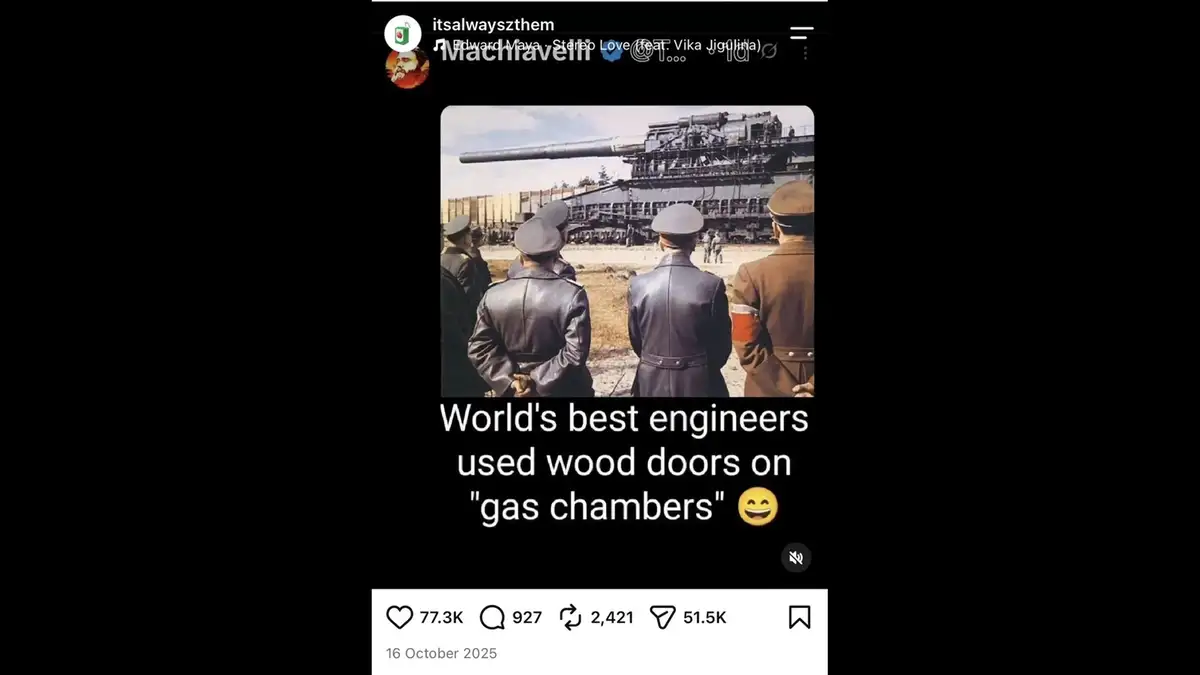 Instagram accused of ‘pushing pure Nazism’ as Holocaust denial spreads