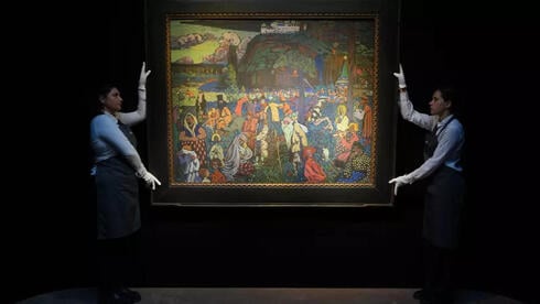 Nazi-looted Kandinsky painting sells for over $42 million after return to Jewish heirs